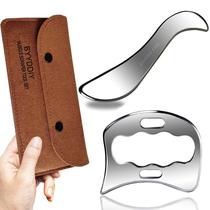 Raspador de Massagem BYYDDIY 2 em 1 - Aço Inoxidável Gua Sha Raspador de Massagem BYYDDIY 2 em 1 - Aço Inoxidável Gua Sha