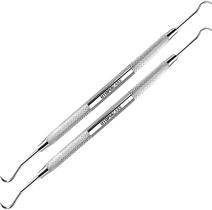 Raspador de tártaro dental Utopia Care, pacote com 2 pontas de 16,5 cm