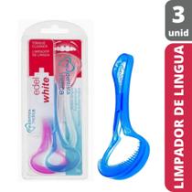 Raspador e Limpador de Língua 3 unidades Edel White Raspador e Limpador de Língua 3 unidades Edel White