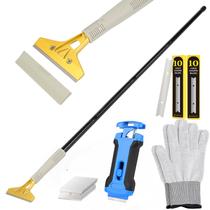 Raspador EHDIS com cabo longo ajustável de 38 a 147 cm, lâmina de 10 cm Raspador EHDIS com cabo longo ajustável de 38 a 147 cm, lâmina de 10 cm