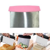 Raspador Espátula Inox Prática Massa Pizza Pão Chocolate