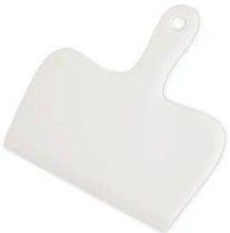 Raspador Espátula Plástica Para Chocolate Branca 20x19cm SOLRAC