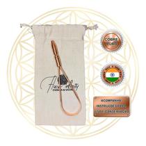 Raspador Higienizador de Língua 100% Cobre Ayurvédico Raspador Higienizador de Língua 100% Cobre Ayurvédico