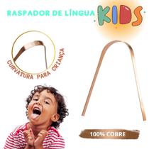 Raspador Infantil de Cobre Limpador de lingua kids para crianças cobre - YASHOP
