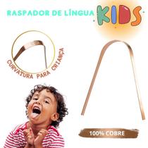 Raspador Infantil de Cobre Limpador de lingua kids para crianças cobre Raspador Infantil de Cobre Limpador de lingua kids para crianças cobre