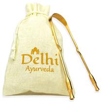 Raspador Limpador De Língua 100% Cobre - Delhi Ayurveda - Higiene Bucal