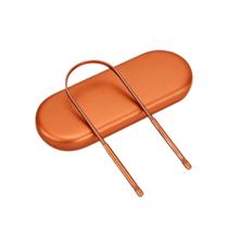 Raspador Limpador De Língua Com Estojo Inox Cobre Raspador Limpador De Língua Com Estojo Inox Cobre