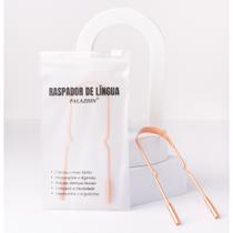 Raspador Língua de Cobre Puro Limpador Lingual Ayurveda Palaziun