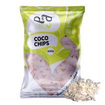 Raspas de Coco Chips Natural Sem Borda 500g - P&P