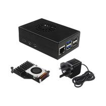 Raspberry Pi 5 Caixa de metal em liga de alumínio compatível com refrigerador ativo para RPI 5 Pi5 Raspberry Pi 5 Caixa de metal em liga de alumínio compatível com refrigerador ativo para RPI 5 Pi5