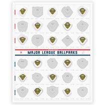 Raspe o mapa Enno Vatti Major League Ballparks Baseball