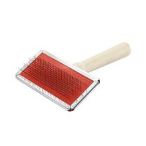 Rasqueadeira Akio Cabo de Madeira para Cães e Gatos - Médio