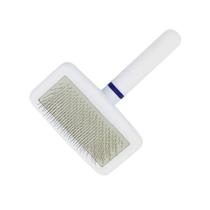 Rasqueadeira Cães E Gatos Plastica Branca Luxo Soft Médio