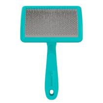 Rasqueadeira Curva Grande com Bolinhas Azul Propetz Pet Original