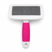 Rasqueadeira para Cachorro e Gato com Bolinhas nas Pontas Escova Pet Remove Pelos Mortos sem Machucar Rosa Rasqueadeira para Cachorro e Gato com Bolinhas nas Pontas Escova Pet Remove Pelos Mortos sem Machucar Rosa
