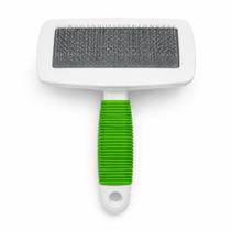 Rasqueadeira para Cachorro e Gato com Bolinhas nas Pontas Escova Pet Remove Pelos Mortos sem Machucar Verde Rasqueadeira para Cachorro e Gato com Bolinhas nas Pontas Escova Pet Remove Pelos Mortos sem Machucar Verde