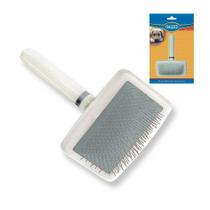 Rasqueadeira Profissional Groomer Com Base Macia e Cabo de Plástico Media Chalesco Rasqueadeira Profissional Groomer Com Base Macia e Cabo de Plástico Media Chalesco