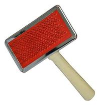 Rasqueadeira Profissional Pet Cabo Madeira N3 Cão Gato Inox Rasqueadeira Profissional Pet Cabo Madeira N3 Cão Gato Inox