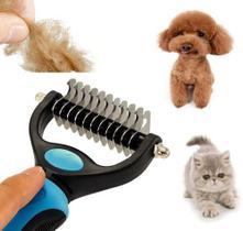 Rasqueadeira Removedor Tira Pelos Mortos Escova Desembolador Rake Subpelos Pet Gatos Cachorros Cães
