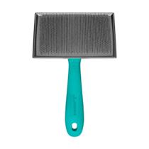 Rasqueadeira Reta Grande Clássica Azul Propetz Pet Cães Gatos Original