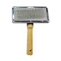 Rasqueadeira Savana com Cabo de Madeira para Cães e Gatos - Tamanho 4