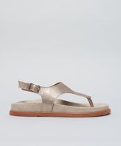 Rasteira Anatomica v Couro - Prata Velho Rasteira Anatomica v Couro - Prata Velho