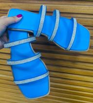 Rasteira azul confort Rasteira azul confort