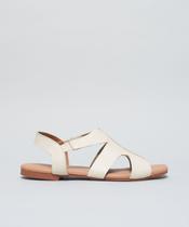 Rasteira Basica Couro Dani - Offwhite
