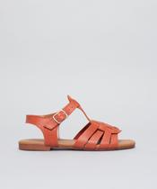 Rasteira Basica Couro Tresse - Paprica