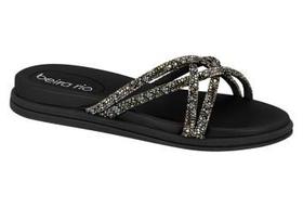 Rasteira Beira Rio Feminino Papete Slide com Strass 8488.116.26513