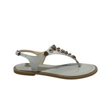 Rasteira Bellaze Com Pedras Off White Rasteira Bellaze Com Pedras Off White