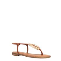 Rasteira Caramelo Calce Fácil Enfeite Original Constance