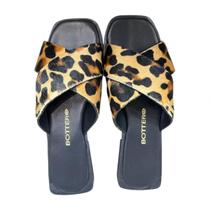 Rasteira Chinelo Bottero 336818 de Bico Salto Quadrado Flat Bloco Rasteirinha Feminina