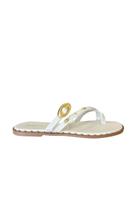 Rasteira De Dedo Off White Em Tiras Aplicações Em Metais Outshoes Rasteira De Dedo Off White Em Tiras Aplicações Em Metais Outshoes