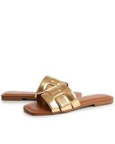 Rasteira Dourada Texturizada Constance Original