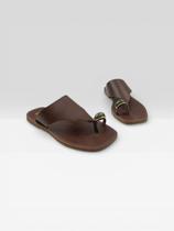 Rasteira Feminina Casual Com Detalhe Metalizado Marrom Rasteira Feminina Casual Com Detalhe Metalizado Marrom