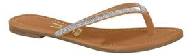 Rasteira Feminina Chinelo De Dedo Strass Vizzano 6371300