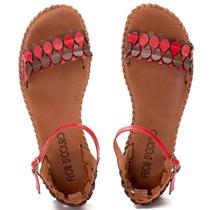 Rasteira Feminina Flor DCouro: Estilo Casual e Confortável