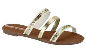 Rasteira Feminina Moleca Brilhosa