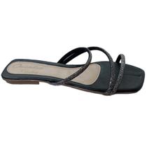 Rasteira Feminina Ousadia Napa Confort Brilho 006.070.002