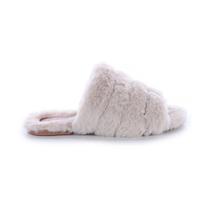 Rasteira Feminina Pelos Yana Off White Rasteira Feminina Pelos Yana Off White