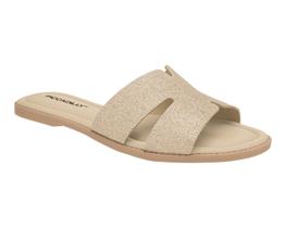 Rasteira Feminina Piccadilly Flat Glitter Comfy 506013