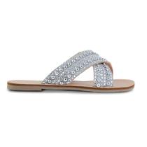 Rasteira Feminina Sttern Strass Bege - 242204 Rasteira Feminina Sttern Strass Bege - 242204