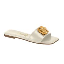 Rasteira Feminina Tamanco Vizzano Detalhe Metal Ref: 6553.100 Rasteira Feminina Tamanco Vizzano Detalhe Metal Ref: 6553.100