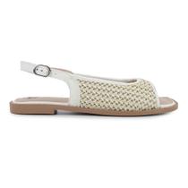 Rasteira Feminina Tanara Cream Bege - T8793