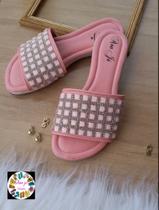 Rasteira feminino chinelo rasteirinhas brilho confortável moda