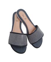 Rasteira feminino chinelo rasteirinhas brilho confortável moda