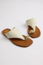 Rasteira Feminino Littz Chinelo Com Tira De Dedo Calf Off White/Off White Rasteira Feminino Littz Chinelo Com Tira De Dedo Calf Off White/Off White