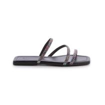 Rasteira Flat Alicia Preto