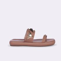 Rasteira Flatform com Spikes Bege Rasteira Flatform com Spikes Bege